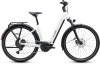 Cube Touring Hybrid ONE 600 metallicwhite'n'chrome Größe: Easy Entry 58 cm