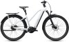 Cube Kathmandu Hybrid Deluxe Pro 800 metallicwhite'n'chrome Größe: Trapeze 54 cm