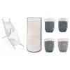 Croozer Winter-Set zu Babysitz Kollektion Kaaos graphite blue graphite blue graphite blue/white