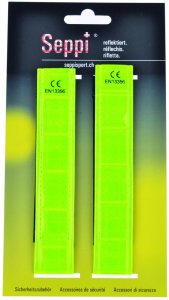 Seppi Hosenband Flex-Binde Vollreflex Vinyl 25 mm gelb 