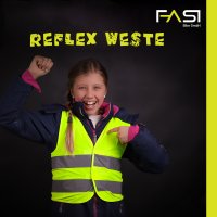 FASI Reflexweste Kiddy für Kinder Grösse S gelb 