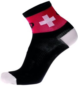 PEARL iZUMi Men ELITE Low Sock Suisse Edition XL