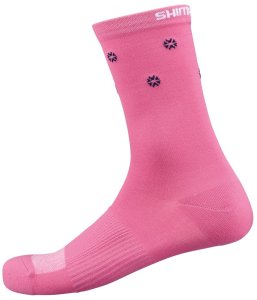 Shimano Original Tall Socks pink navy dot M/L