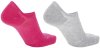 UYN Lady Sneaker 4.0 Socks 2Prs Pack light grey mel/pink 37-38