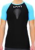 UYN Man Marathon Shirt SH SL blackboard/swedish blue/white L/XL