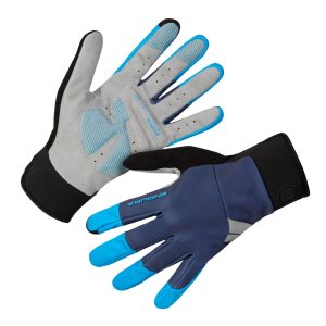 Endura Windchill Handschuh: Neon-Blau - XS