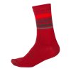Endura BaaBaa Merino Stripe Socken: Rot - L-XL