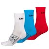 Endura Coolmax® Race Socken (Dreierpack): Weiß - L-XL