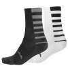 Endura Coolmax® Stripe Socken (Doppelpack): Schwarz - S-M