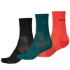 Endura Damen Coolmax® Race Socken (Dreierpack): Schwarz - One size