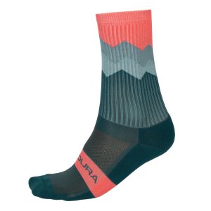 Endura Zacken Socken: Fichtgrün - L-XL