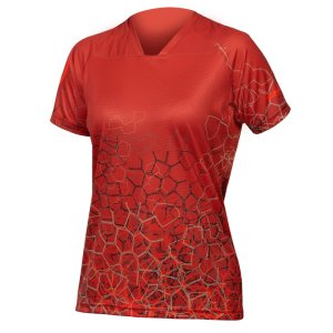 Endura Damen SingleTrack Print T-Shirt LTD: Cayenne  - XL
