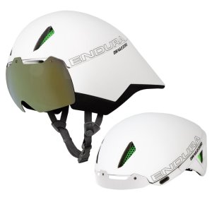 Endura D2Z Aeroswitch Helm: Weiß - L-XL